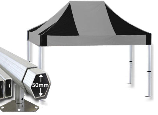 4m x 2m Extreme 50 Instant Shelter Black/Silver Main Image