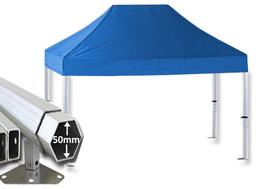 4m x 2m Extreme 50 Instant Shelter Pop Up Gazebos Royal Blue Main Image