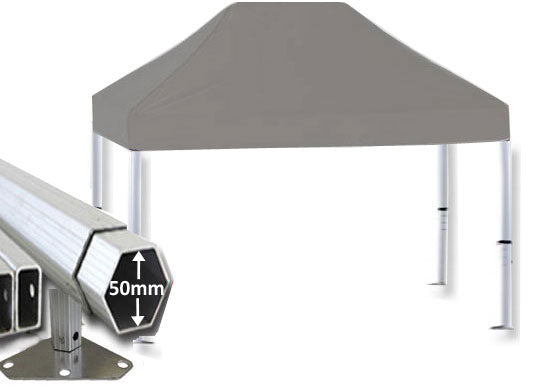 4m x 2m Extreme 50 Instant Shelter Pop Up Gazebos Silver Main Image