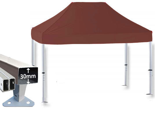 3m x 2m Trader-Max 30 Instant Shelter Pop Up Gazebos Brown Main Image