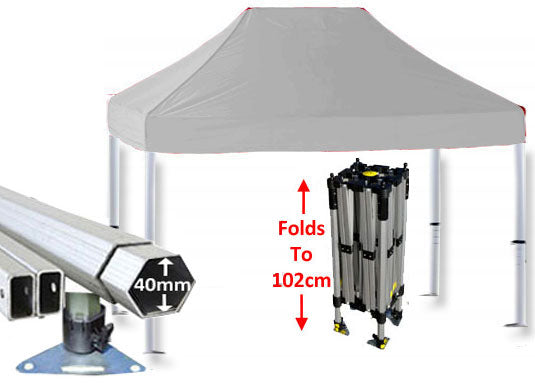 3m x 2m Compact 40 Instant Shelter White Main Image