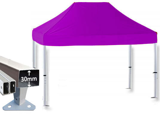 3m x 2m Trader-Max 30 Instant Shelter Pop Up Gazebos Purple Main Image