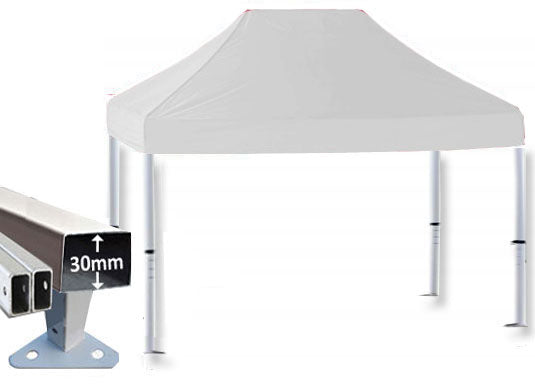 3m x 2m Trader-Max 30 Instant Shelter Pop Up Gazebos White Main Image