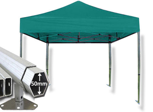 4m x 4m Extreme 50 Instant Shelter Pop Up Gazebos Green Main Image