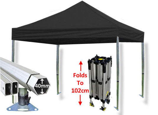 3m x 3m Compact 40 Instant Shelter Black Main Image