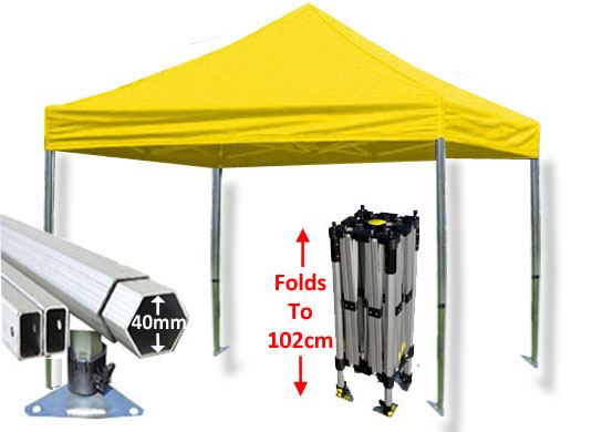 3m x 3m Compact 40 Instant Shelter Yellow Main Image