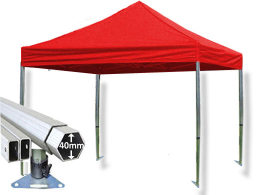 3m x 3m Extreme 40 Instant Shelter Red Main Image