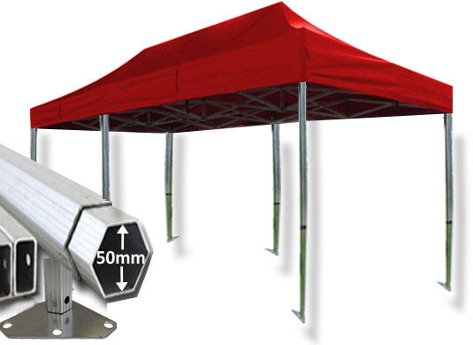 3m x 6m Extreme 50 Instant Shelter Red Main Image