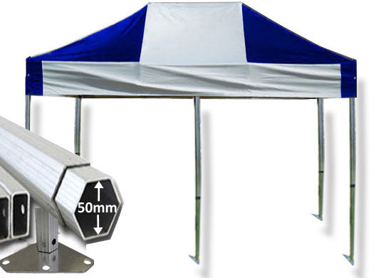 3m x 6m Extreme 50 Instant Shelter Royal Blue/White Main Image