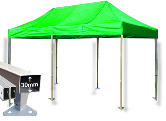 3m x 6m Trader-Max 30 Instant Shelter Lime Green Main Image