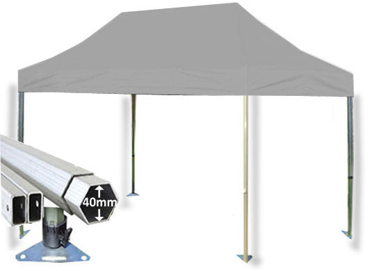 3m x 4.5m Extreme 40 Instant Shelter Silver Main Image