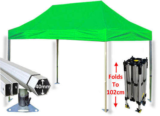 3m x 4.5m Compact 40 Instant Shelter Lime Green Main Image