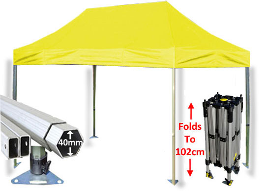 3m x 4.5m Compact 40 Instant Shelter Yellow Main Image