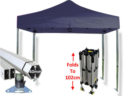 2m x 2m Compact 40 Instant Shelter Navy Blue Main Image