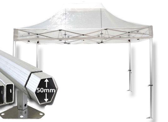 3m x 4.5m Extreme 50 Instant Shelter Pop Up Gazebos Clear Main Image