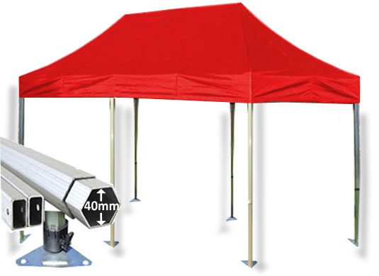 3m x 6m Extreme 40 Instant Shelter Red Main Image