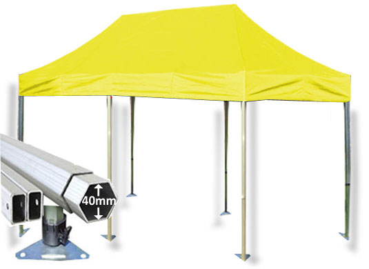3m x 6m Extreme 40 Instant Shelter Yellow Main Image