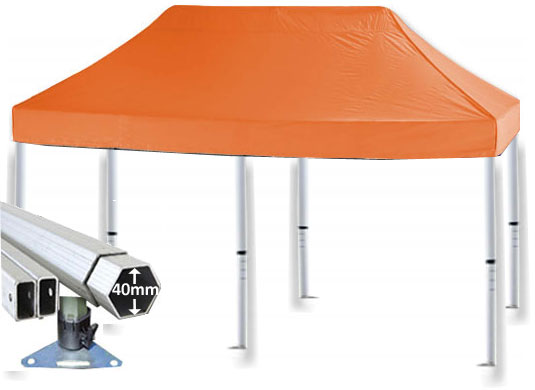 5m x 2.5m Extreme 40 Instant Shelter Orange Main Image