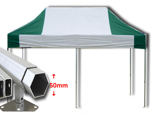 3m x 6m Extreme 50 Instant Shelter Green/White Main Image