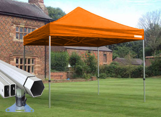 3m x 3m Extreme 40 Instant Shelter Orange Image 2