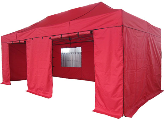 3m x 4.5m Extreme 50 Instant Shelter Pop Up Gazebos Red Image 14