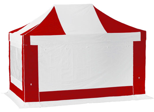 4m x 2m Extreme 50 Instant Shelter Pop Up Gazebos Red/White Image 13