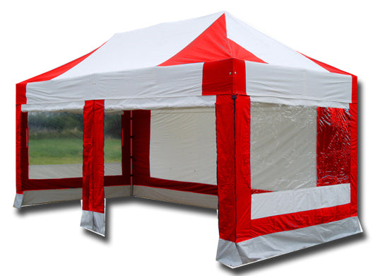 3m x 6m Extreme 50 Instant Shelter Red/White Image 13