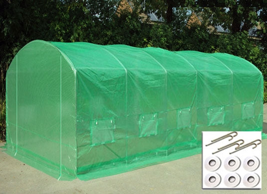 6m x 3.5m Pro Max Green Poly Tunnel Main Image