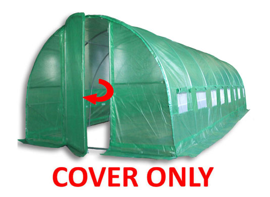 8m x 3m Pro+ Green Poly Tunnel Replacement Cover Main Image