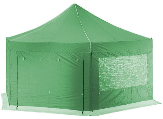 6m Extreme 50 Hexagonal Instant Shelter Pop Up Gazebos Green Image 14