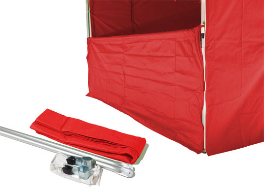 4.5m Instant Shelter Half Sidewall Red Image 3