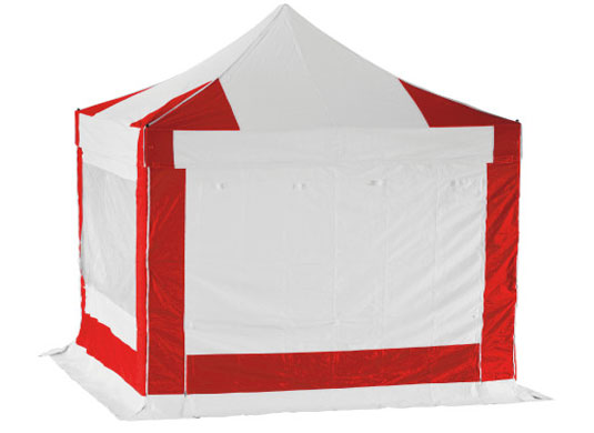 4m x 4m Extreme 50 Instant Shelter Pop Up Gazebos Red/White Image 13