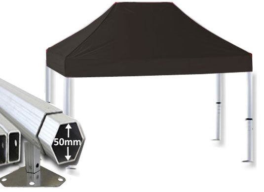 6m x 4m Extreme 50 Instant Shelter Black Main Image