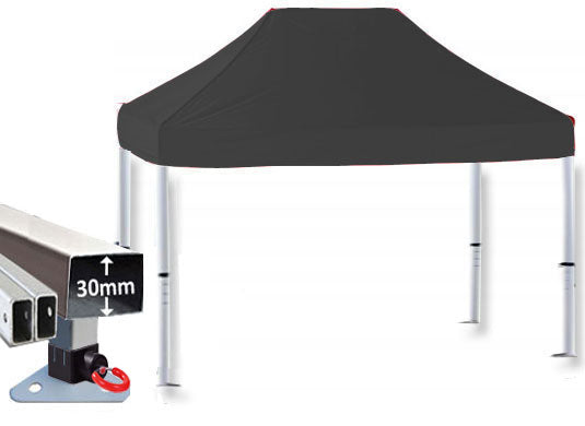 3m x 2m Trader-Max 30 Instant Shelter Pop Up Gazebos Black Main Image