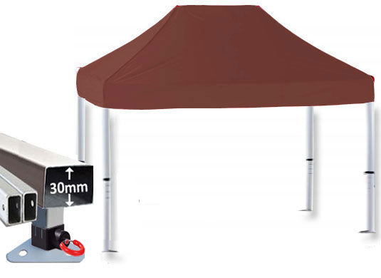 3m x 2m Trader-Max 30 Instant Shelter Pop Up Gazebos Brown Main Image