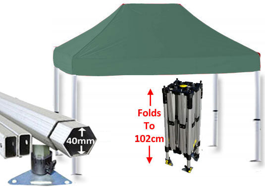 3m x 2m Compact 40 Instant Shelter Green Main Image