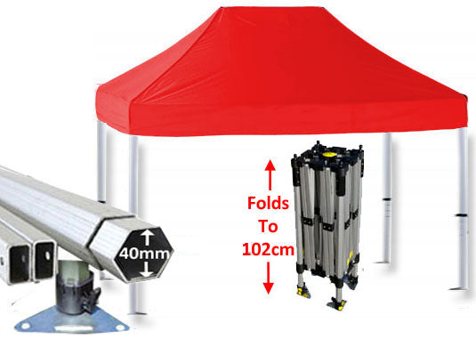 3m x 2m Compact 40 Instant Shelter Red Main Image