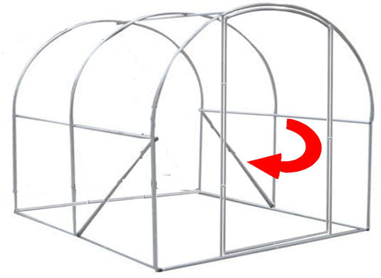 3m x 2m Pro+ Poly Tunnel Frame Only Main Image