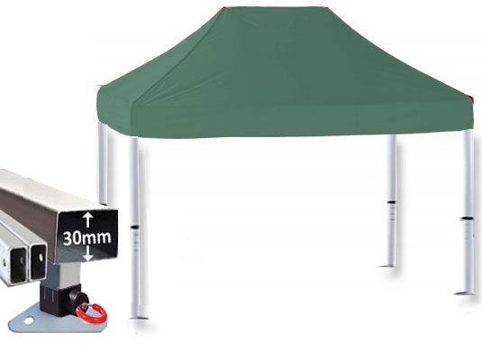 3m x 2m Trader-Max 30 Instant Shelter Pop Up Gazebos Green Main Image