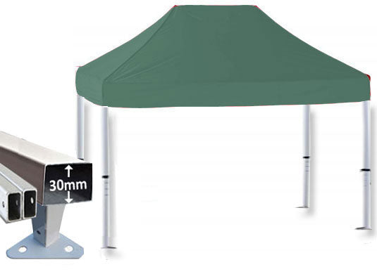 3m x 2m Trader-Max 30 Instant Shelter Pop Up Gazebos Green Main Image