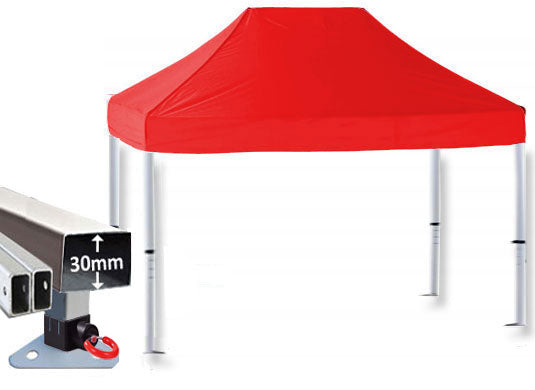 3m x 2m Trader-Max 30 Instant Shelter Pop Up Gazebos Red Main Image