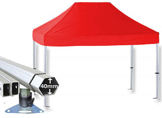 3m x 2m Extreme 40 Instant Shelter Red Main Image