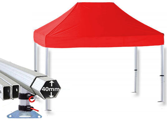 3m x 2m Extreme 40 Instant Shelter Red Main Image