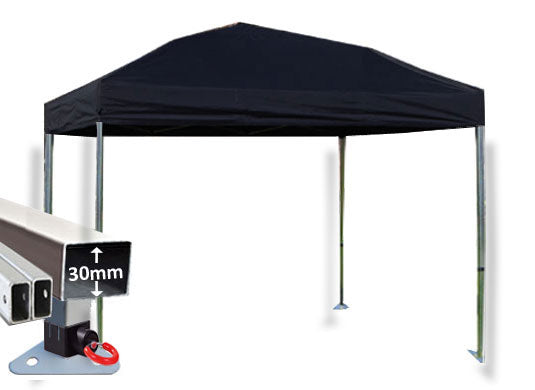 3m x 3m Trader-Max 30 Instant Shelter Black Main Image