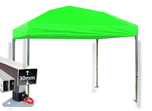3m x 3m Trader-Max 30 Instant Shelter Lime Green Main Image