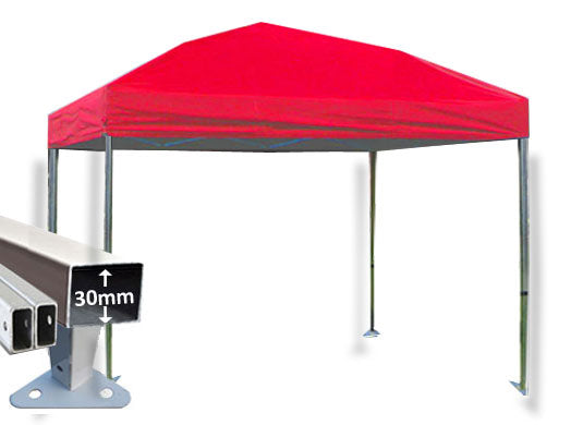 3m x 3m Trader-Max 30 Instant Shelter Red Main Image
