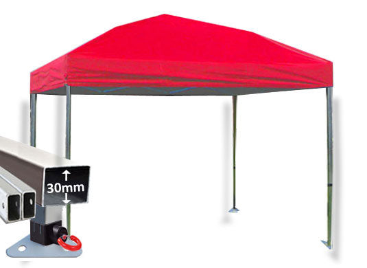 3m x 3m Trader-Max 30 Instant Shelter Red Main Image