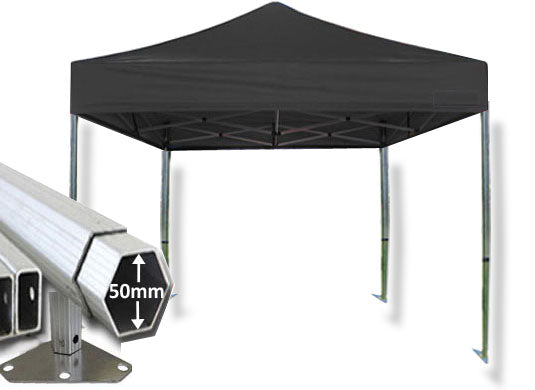 3m x 3m Extreme 50 Instant Shelter Gazebos Black Main Image