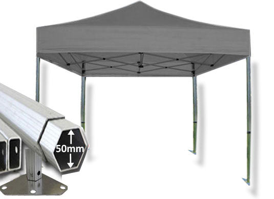 3m x 3m Extreme 50 Instant Shelter Gazebos Silver Main Image