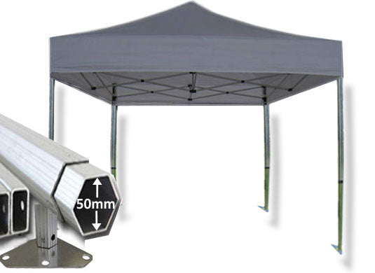 4m x 4m Extreme 50 Instant Shelter Pop Up Gazebos Silver Main Image